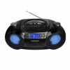 Blaupunkt Boombox BB31LED black BT   FM PLL CD/MP3/USB/AUX/Bluetooth/2x6W